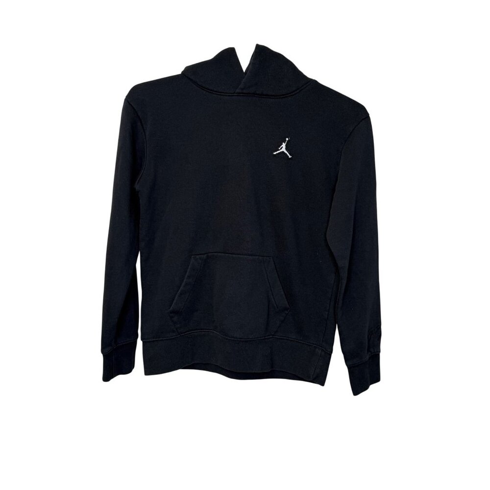 Jordan Youth Black Hoodie Sweatshirt Size Large 12-13 Yrs Cotton/Polyester Blen